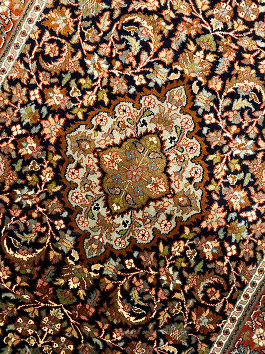 3x2 FT Kashan Silk Carpet ArtAsiaHandicrafts