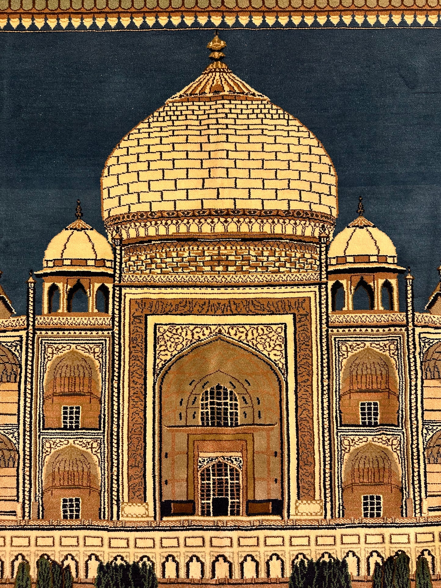 4x5 FT Taj Mahal Silk Carpet ArtAsiaHandicrafts