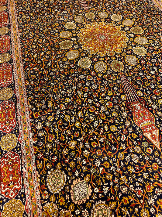 6x4 Ft Ardabil Silk Carpet ArtAsiaHandicrafts