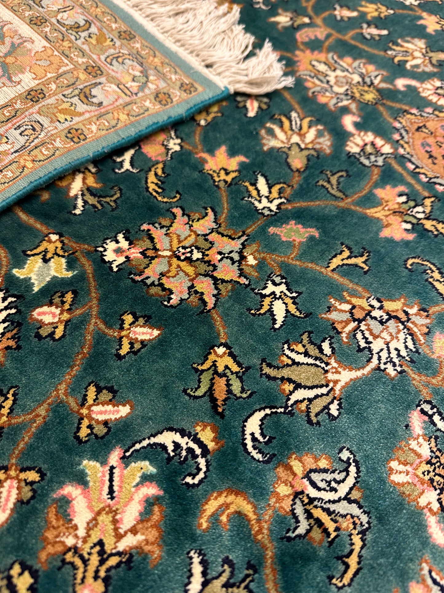 6x4 Ft Kashan Silk Carpet ArtAsiaHandicrafts