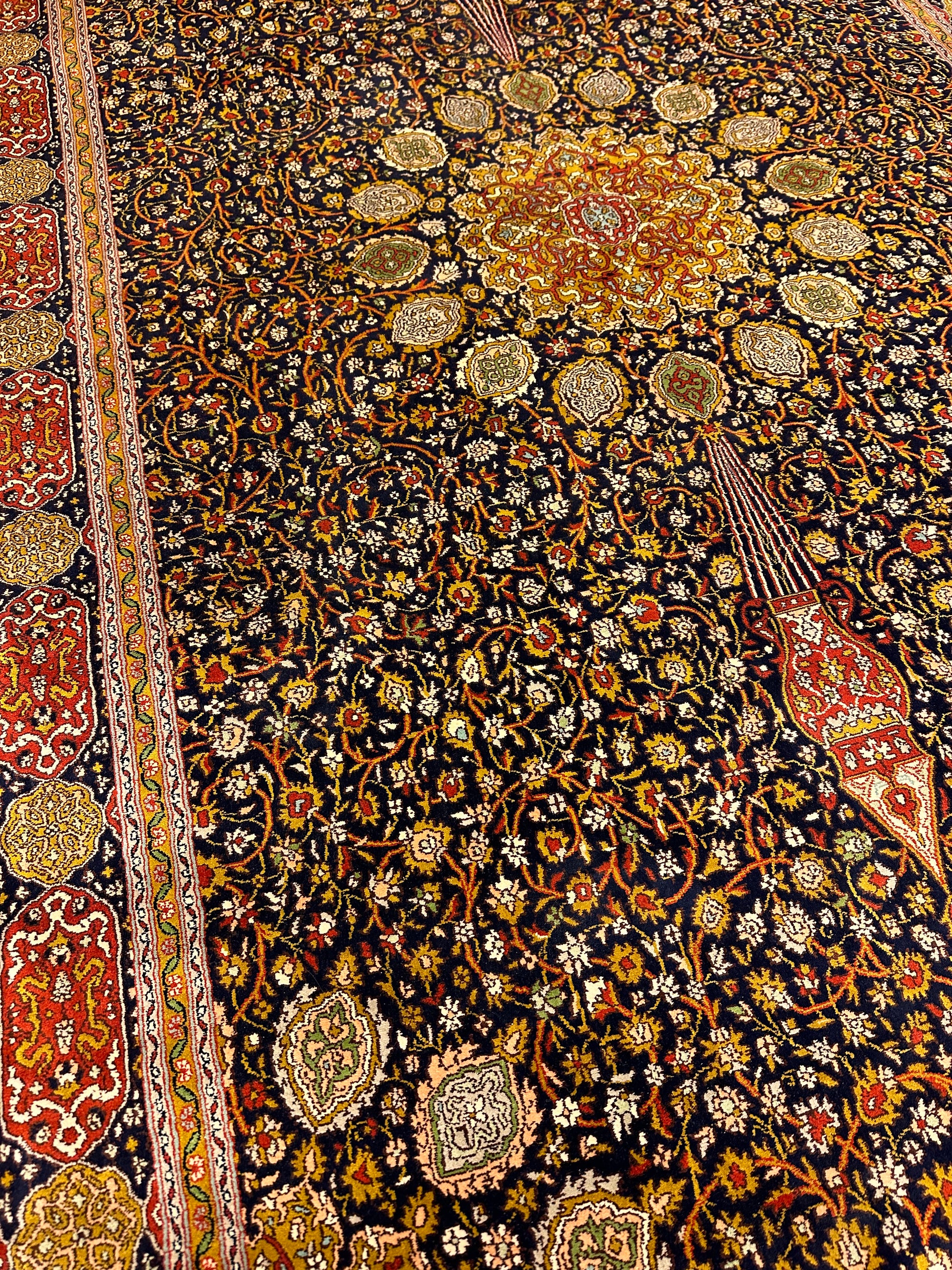 6x4 Ft Qum Silk Carpet ArtAsiaHandicrafts