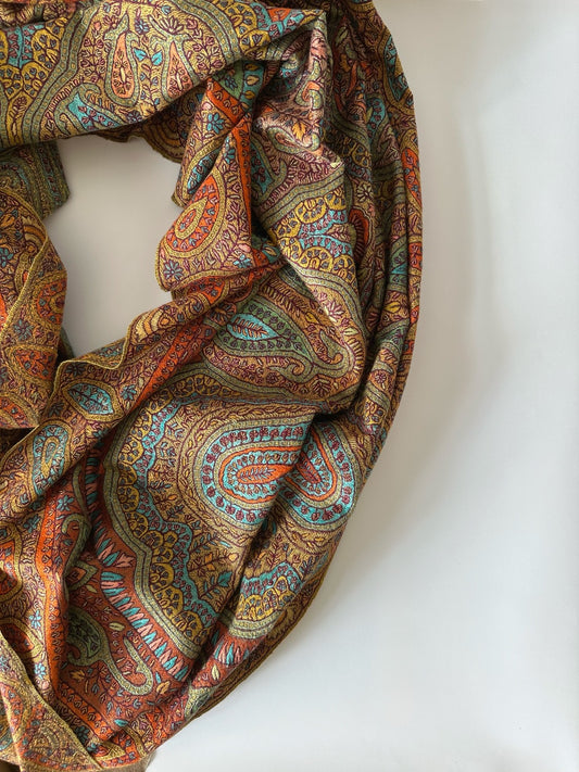 Multicolour Sozni Pashmina Shawl ArtAsiaHandicrafts