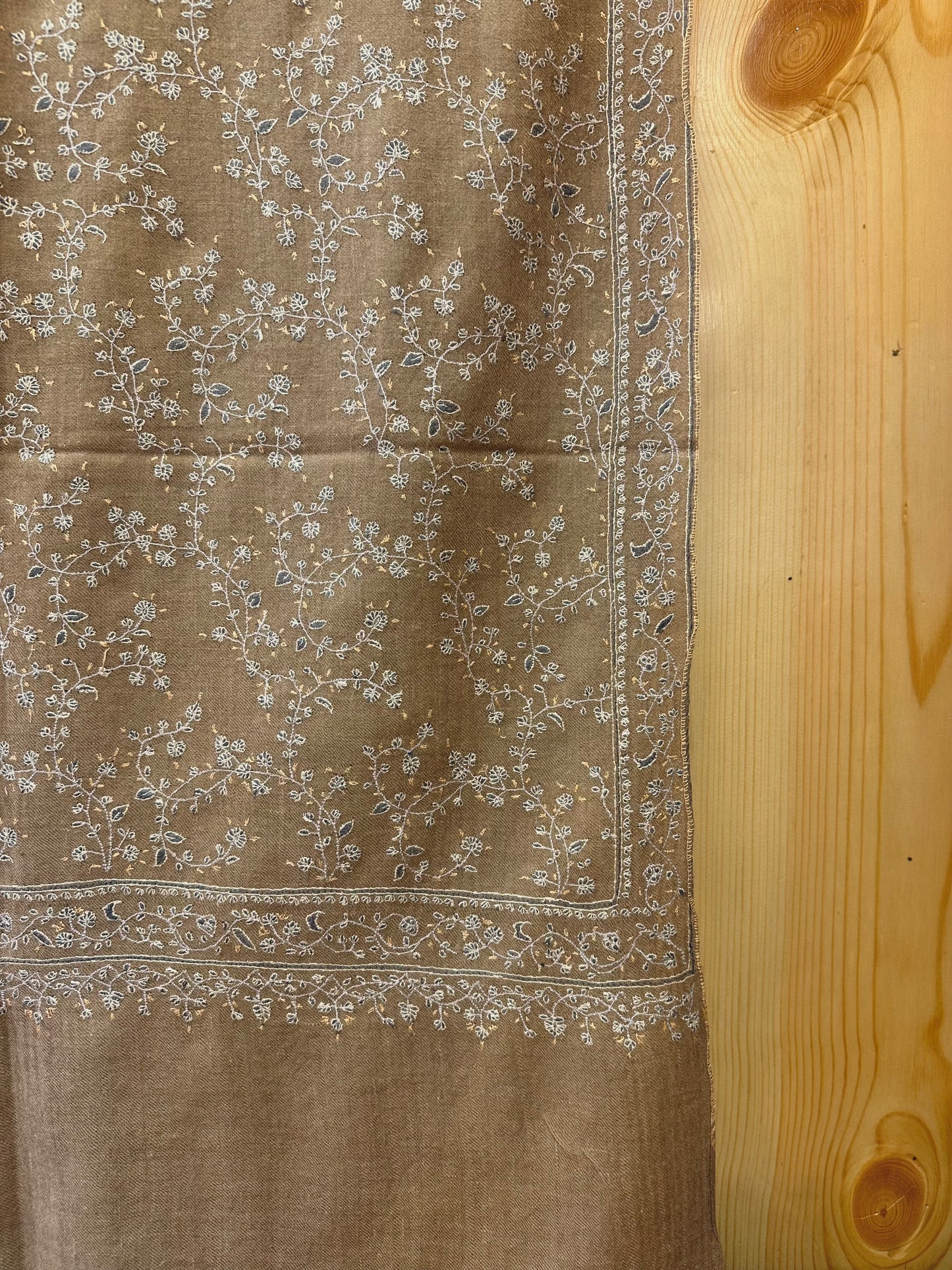 Natural Jaal Pashmina Shawl ArtAsiaHandicrafts