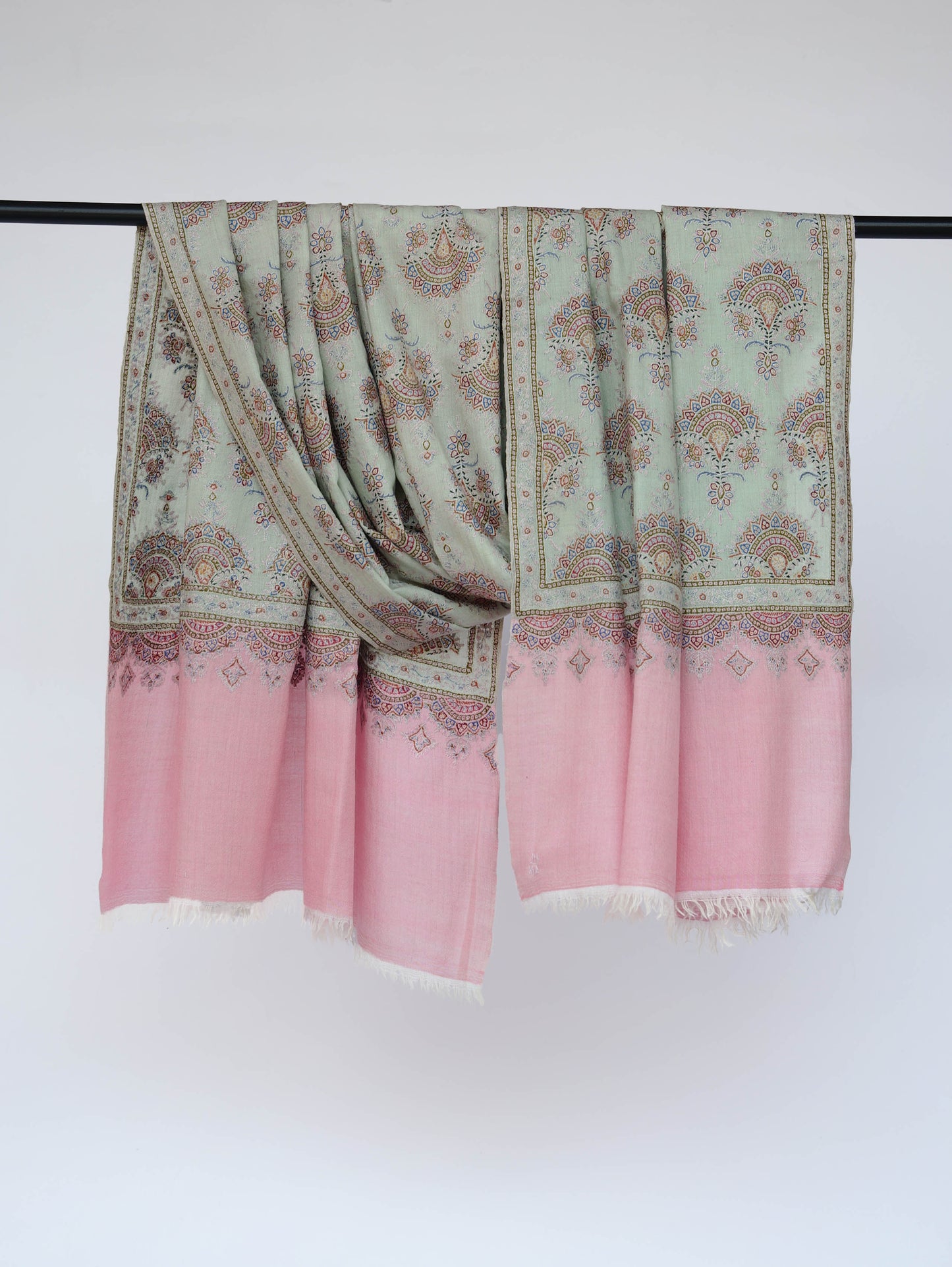 Pink Palla Butah Shawl