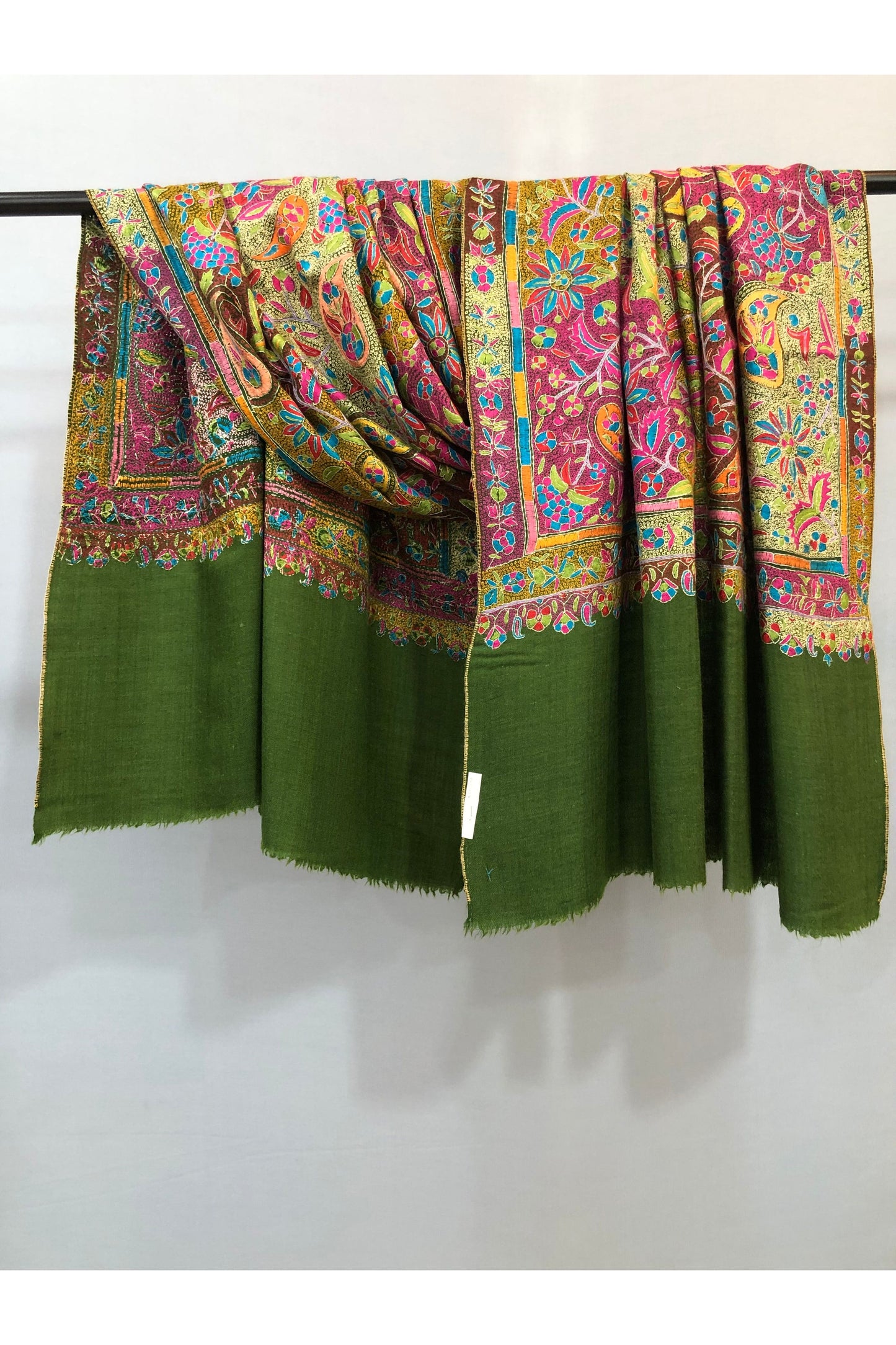 Multicolour Sozni Pashmina Shawl ArtAsiaHandicrafts