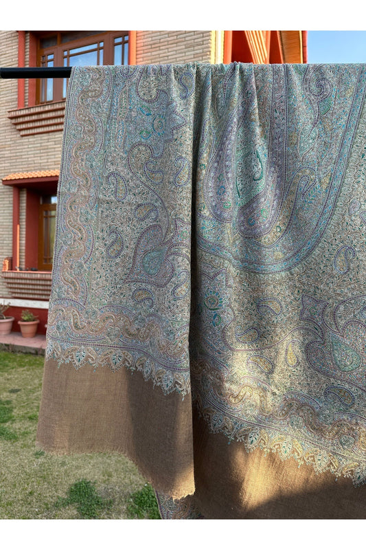 Natural Sozni Pashmina Shawl ArtAsiaHandicrafts