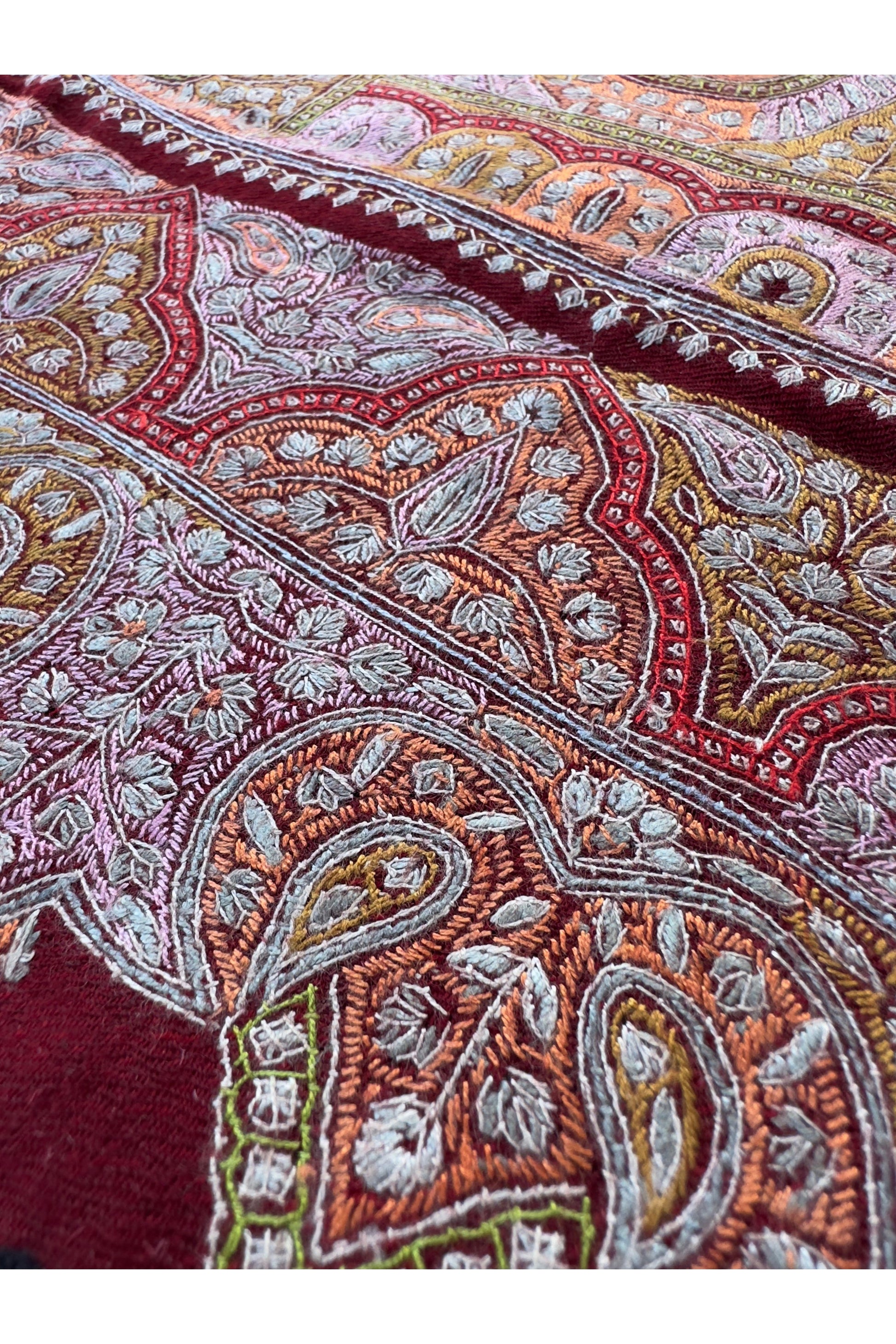 Kashmiri Sozni Pashmina Jamawar Shawl, Pure Pashmina Shawl